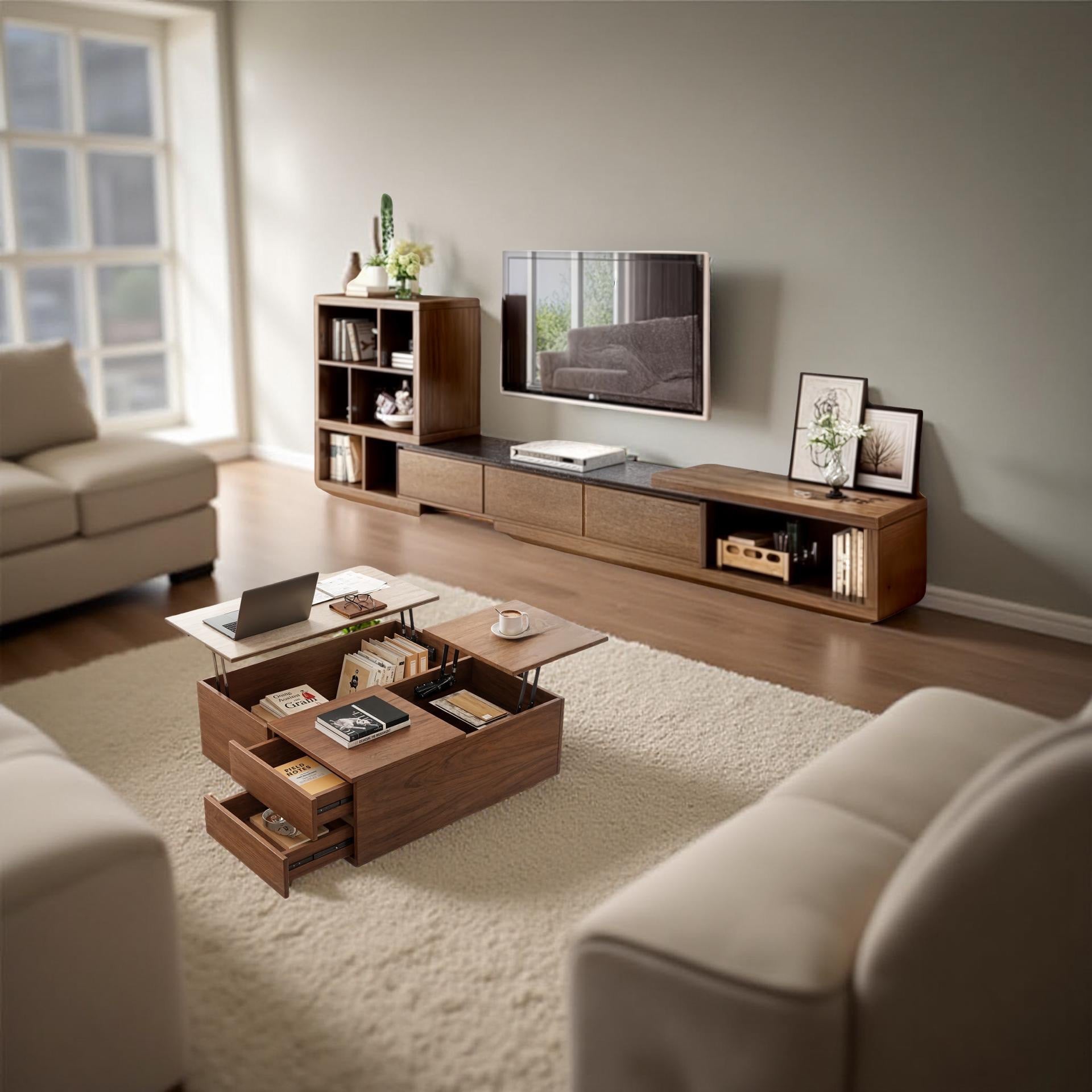 Set of TV unit with coffee table Zxc 504 - Friends 