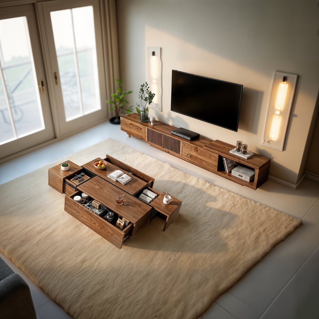 Set of TV unit with coffee table Zxc 503 - Friends 