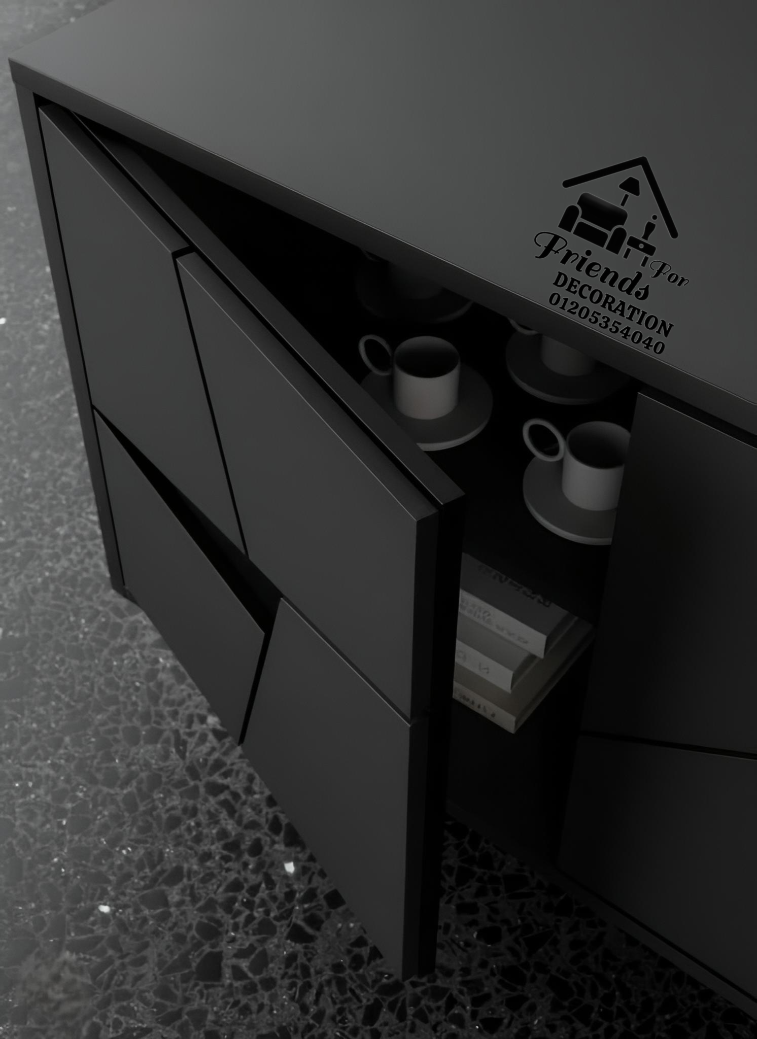 Amazing wooden sideboard Con 8591