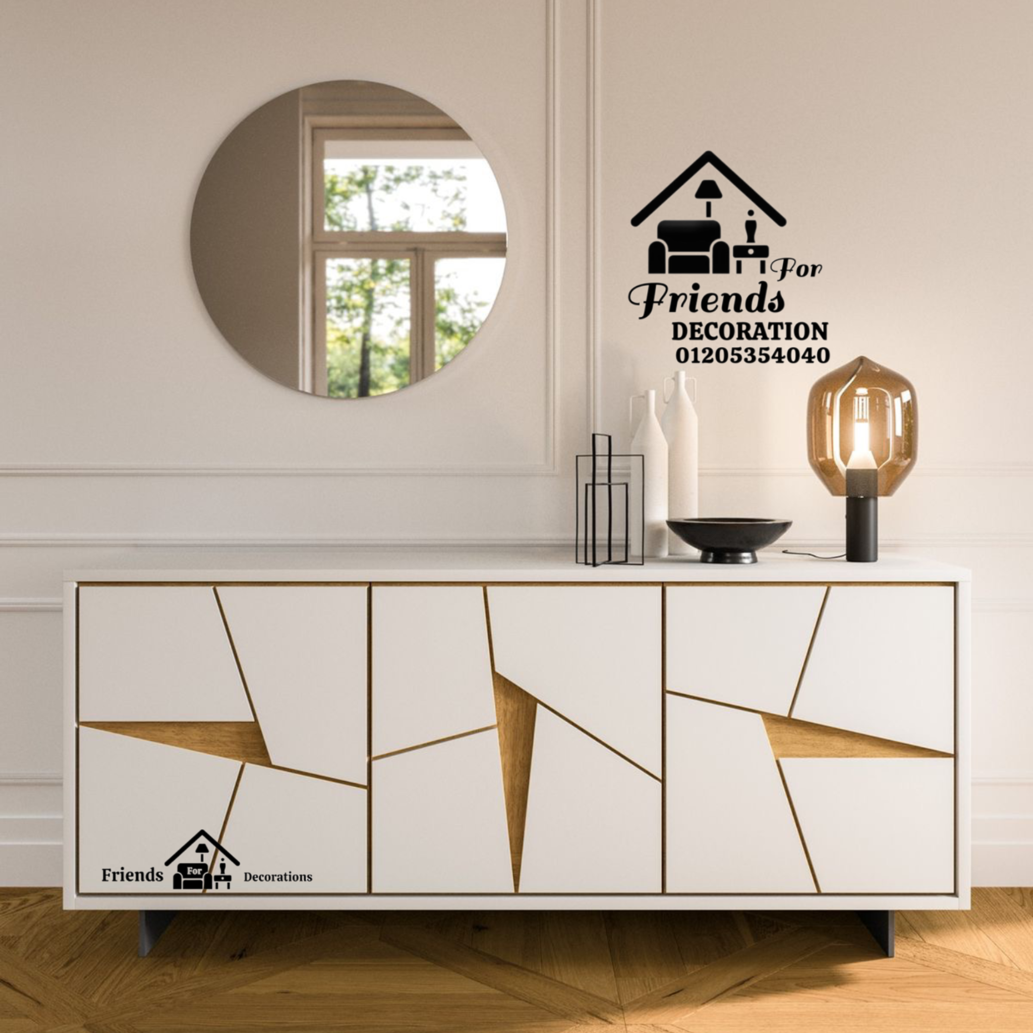 Amazing wooden sideboard Con 8588