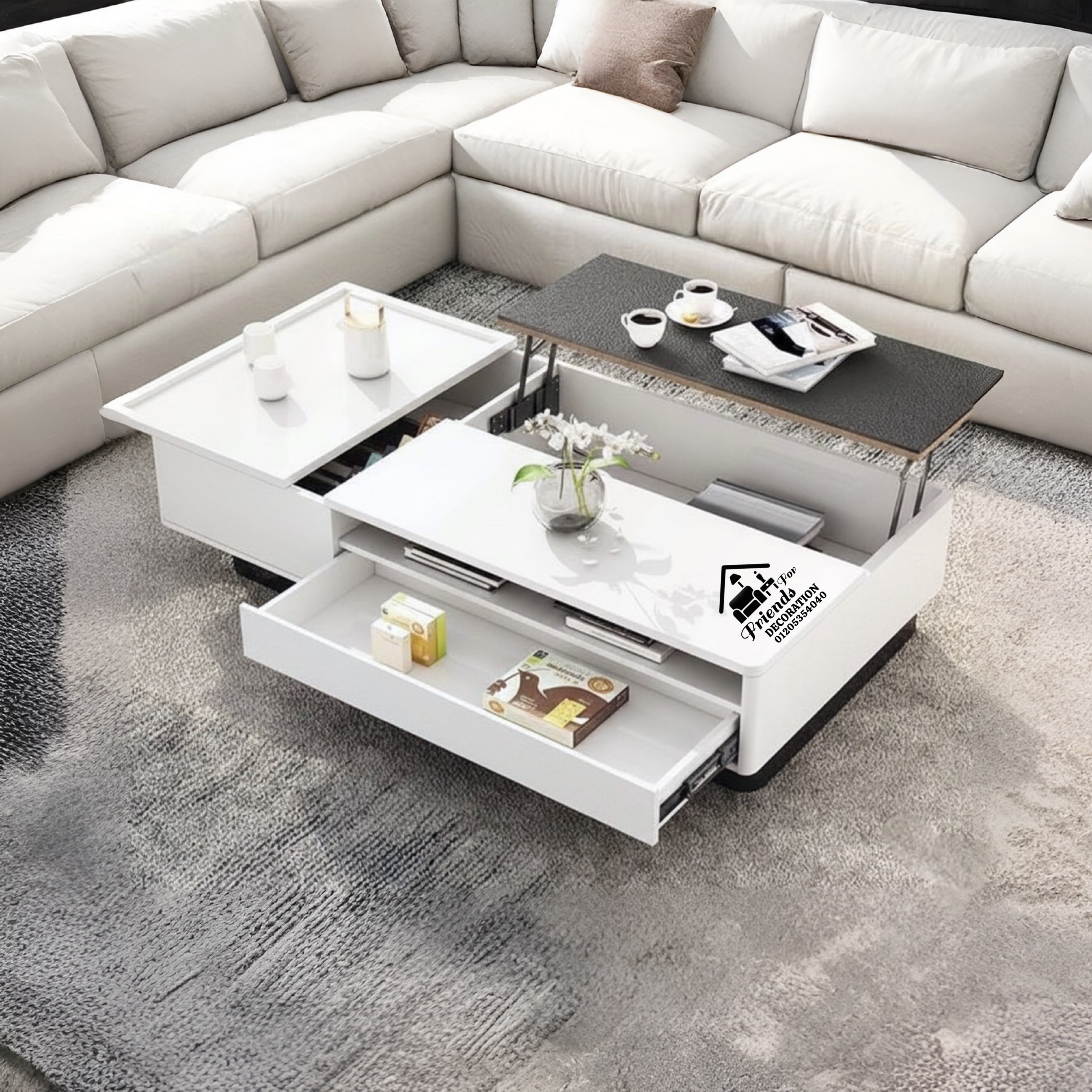 Wooden Coffee Table Lift Top Cof 113