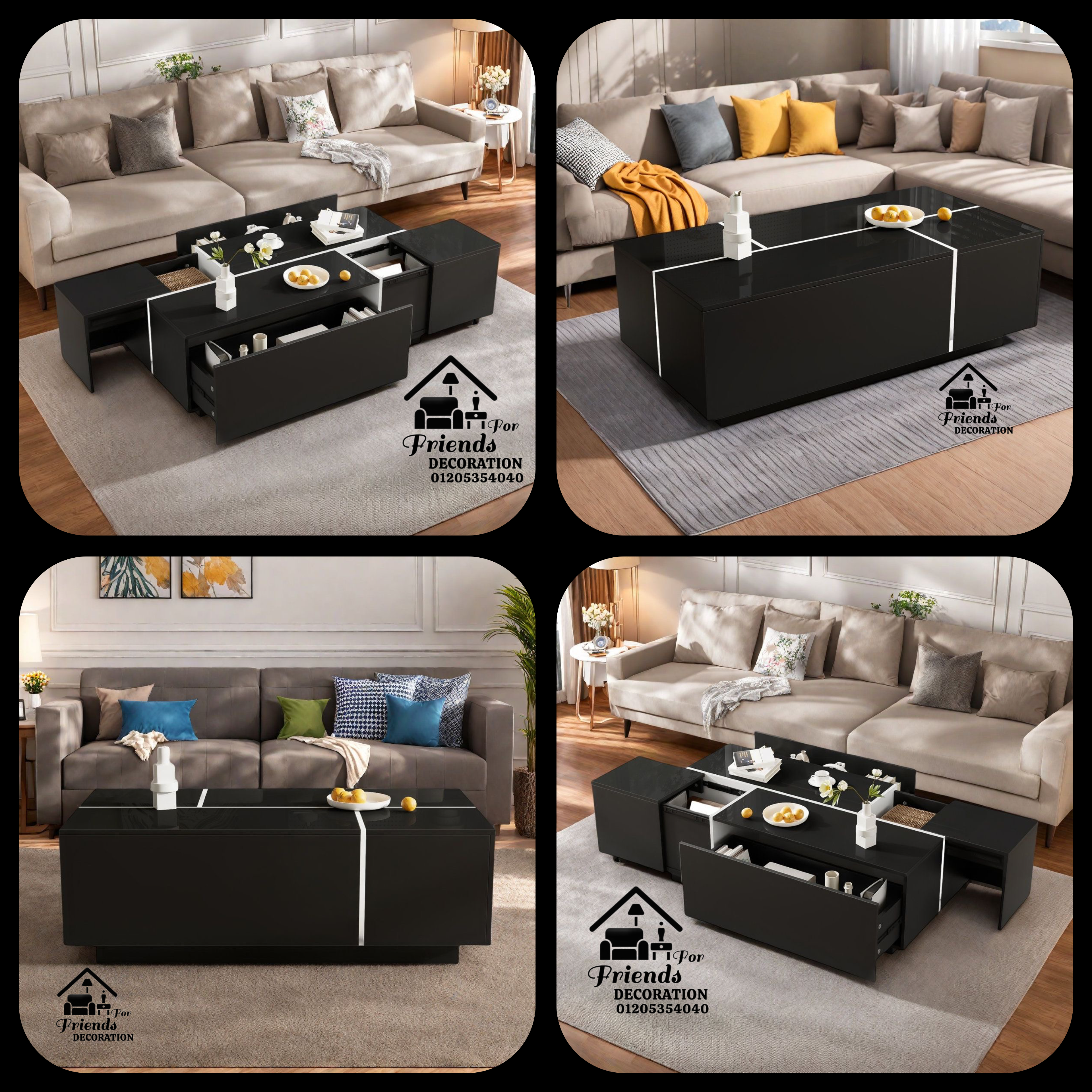 Modern coffee table innovative designs Cof 115 - Friends 