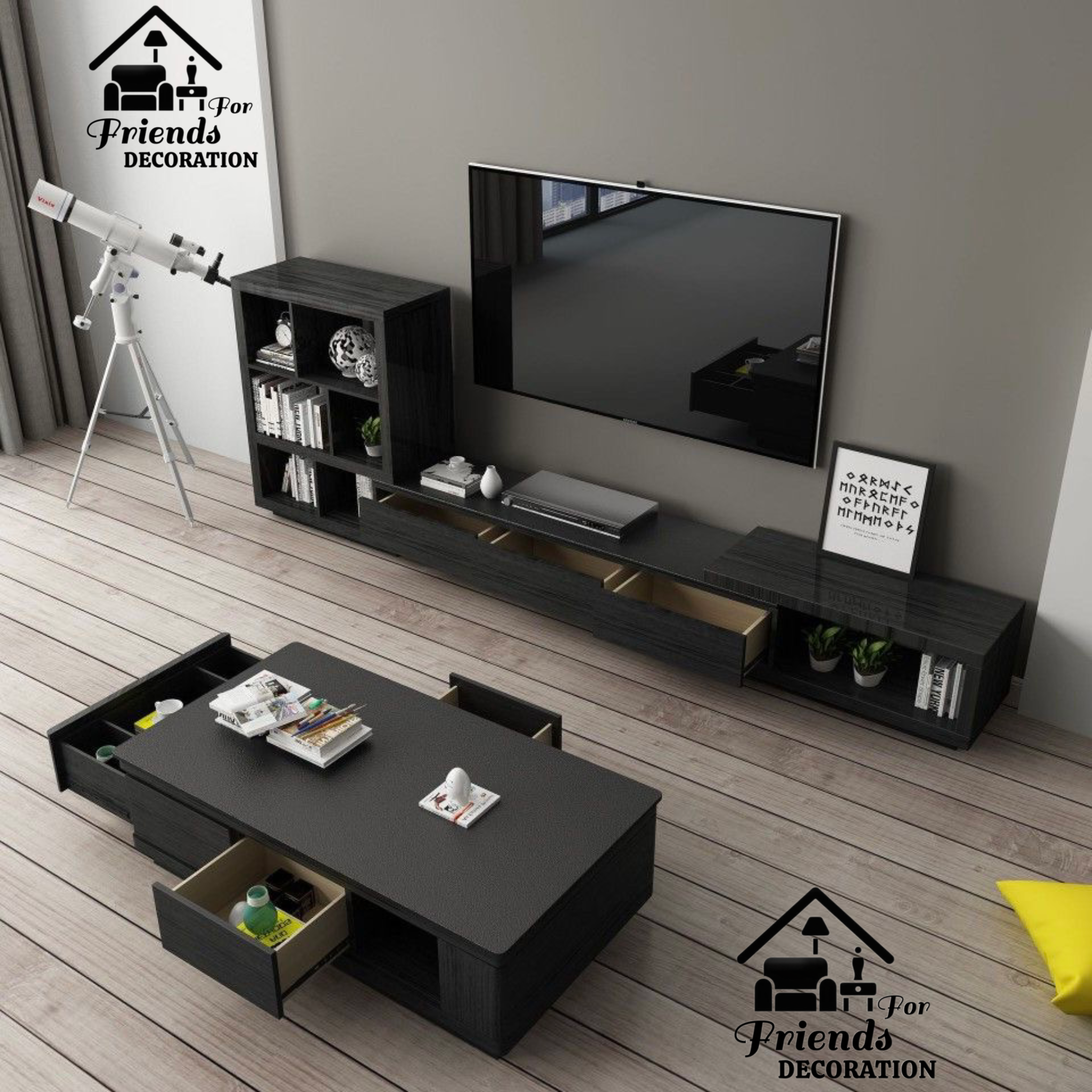 Set of TV unit with coffee table Zxc 507 - Friends 