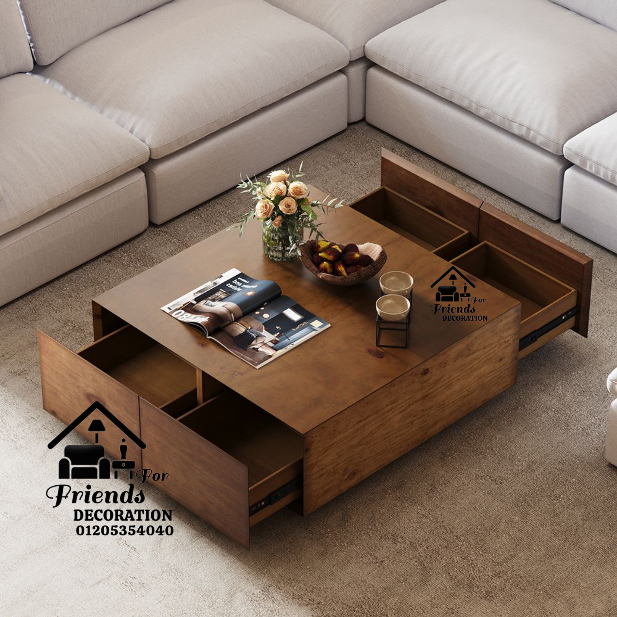 Modern coffee table innovative designs Cof 116 - Friends 