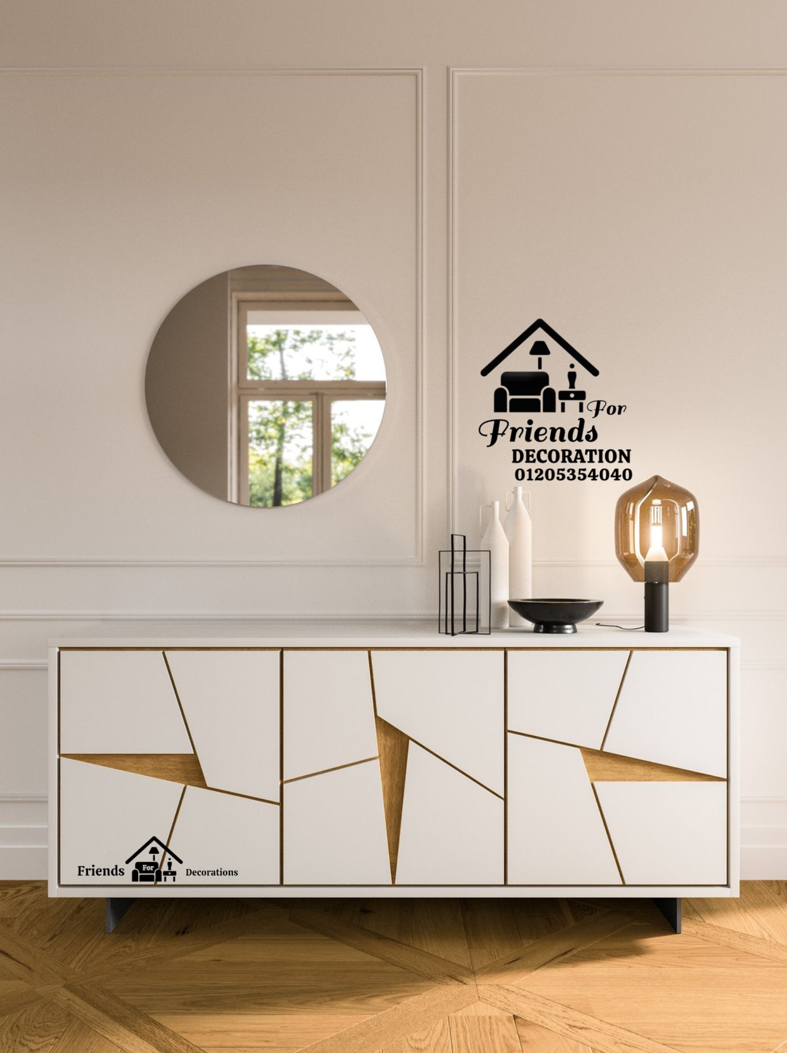 Amazing wooden sideboard Con 8588